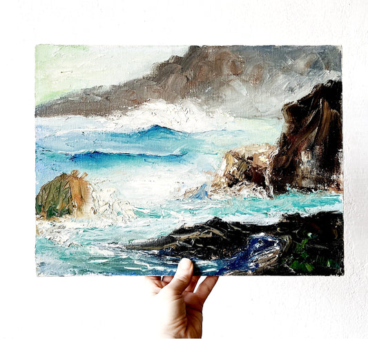 Vintage Seascape Painting