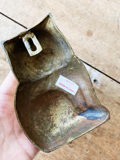 Vintage Brass Kitty Hook