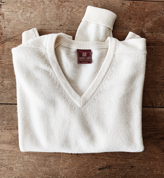 Vintage Lambswool V Neck Sweater