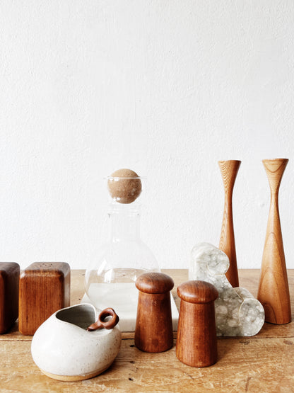 Vintage Blown Glass Decanter With Stopper