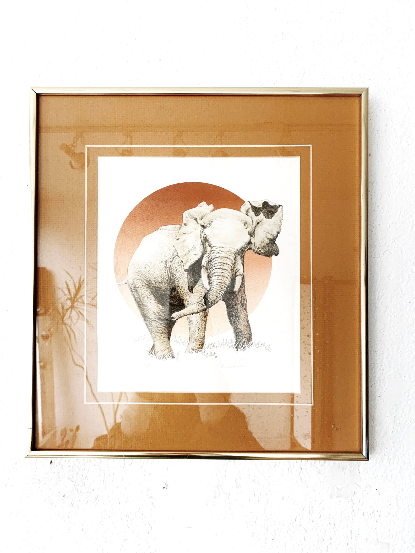 Vintage Framed Lithograph