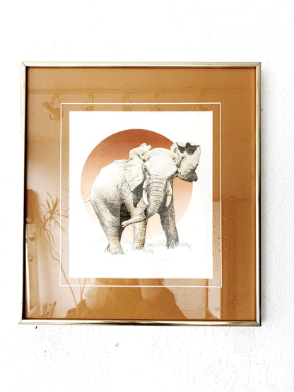 Vintage Framed Lithograph