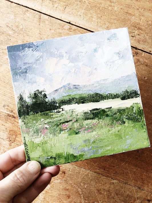 Miniature Original Landscape Painting