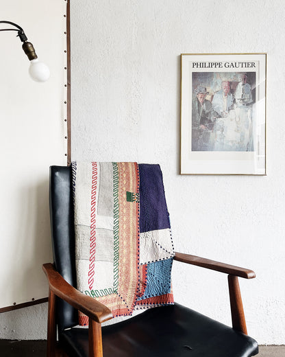 Handmade Cotton Kantha Quilt