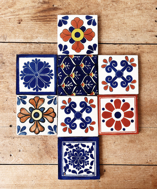 Vintage Mexican Talavera Tiles