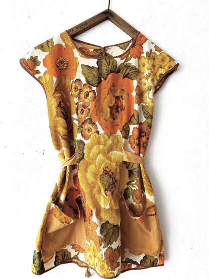 Vintage Floral Cotton Smock