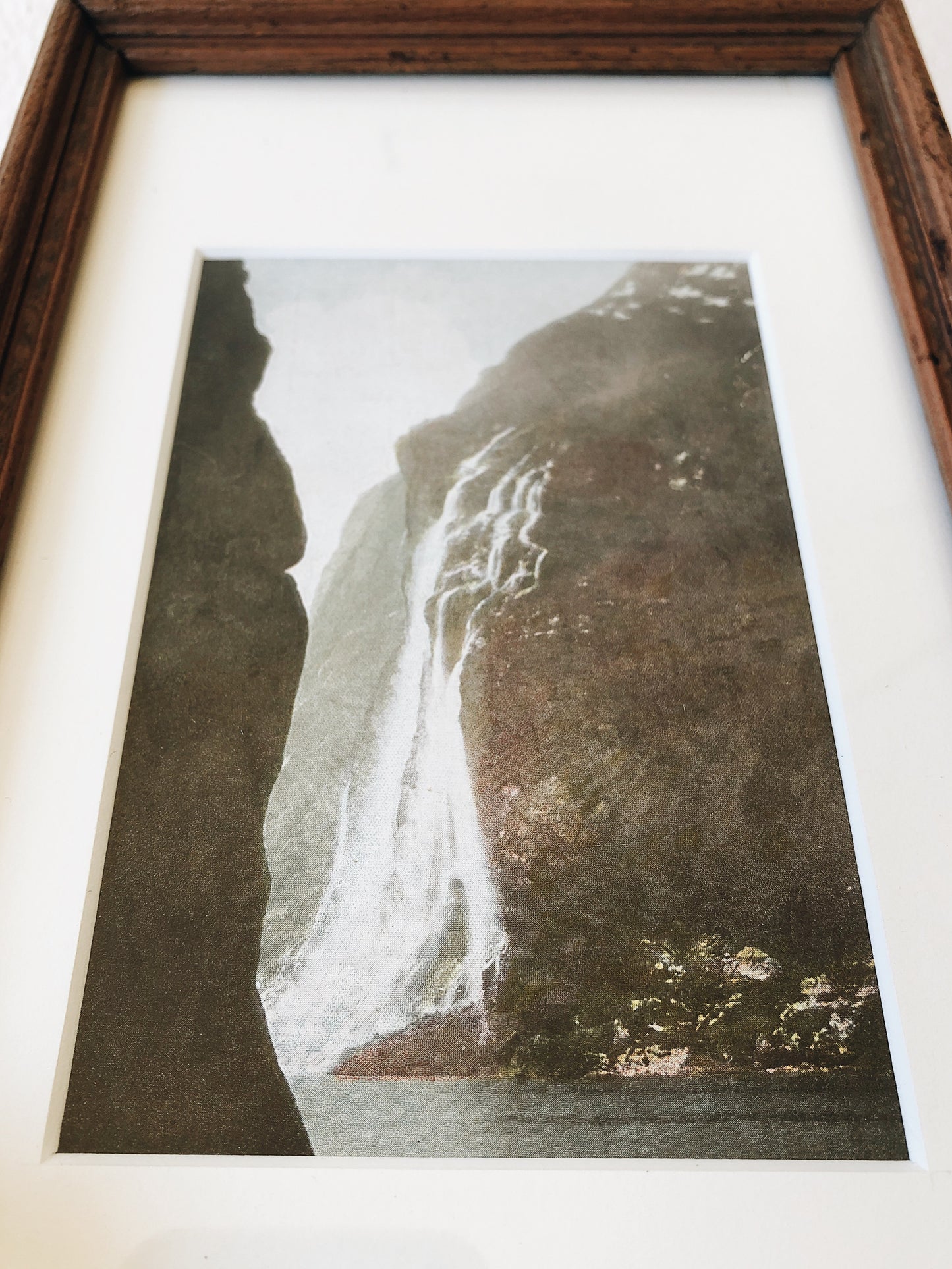 Antique Hand Tinted Waterfall Print