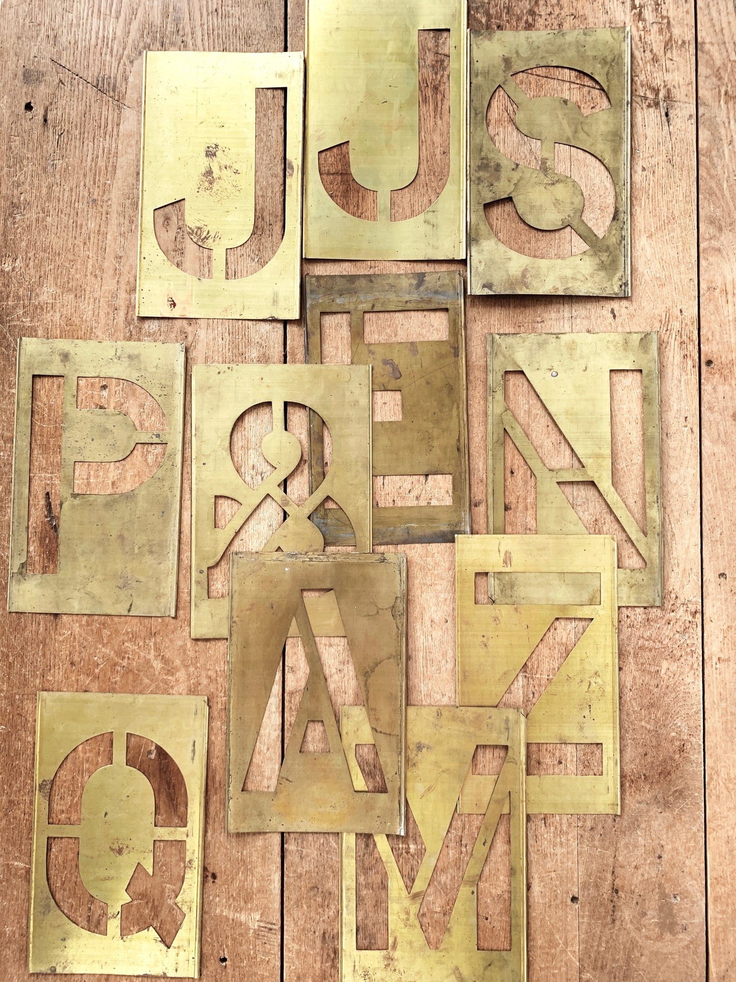 Vintage Brass Stencil