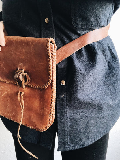 Vintage Leather Hip Pack