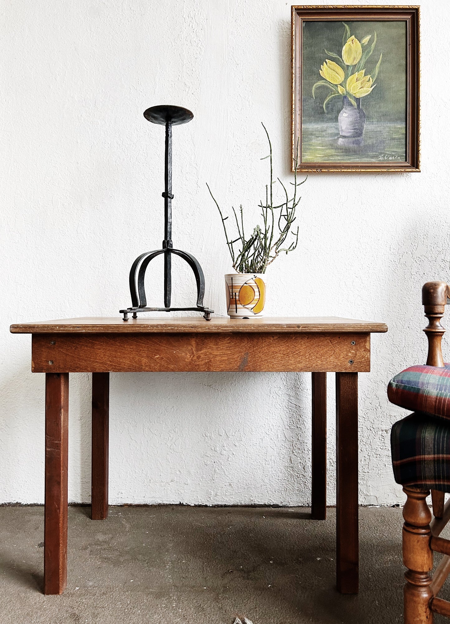 Handmade Wood Side Table