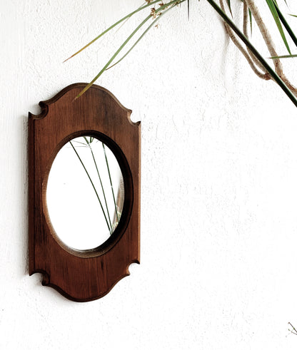 Vintage Wood Framed Mirror