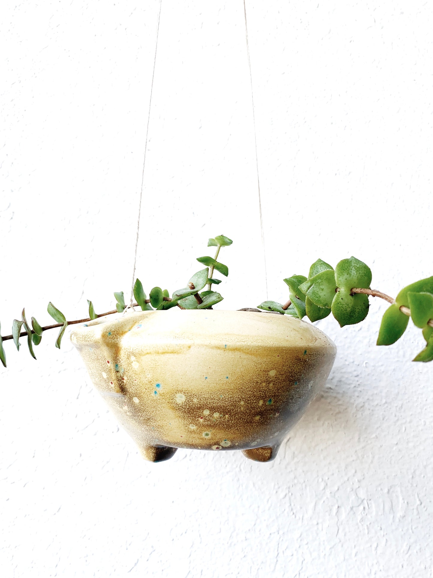 Vintage Hanging Ceramic Planter