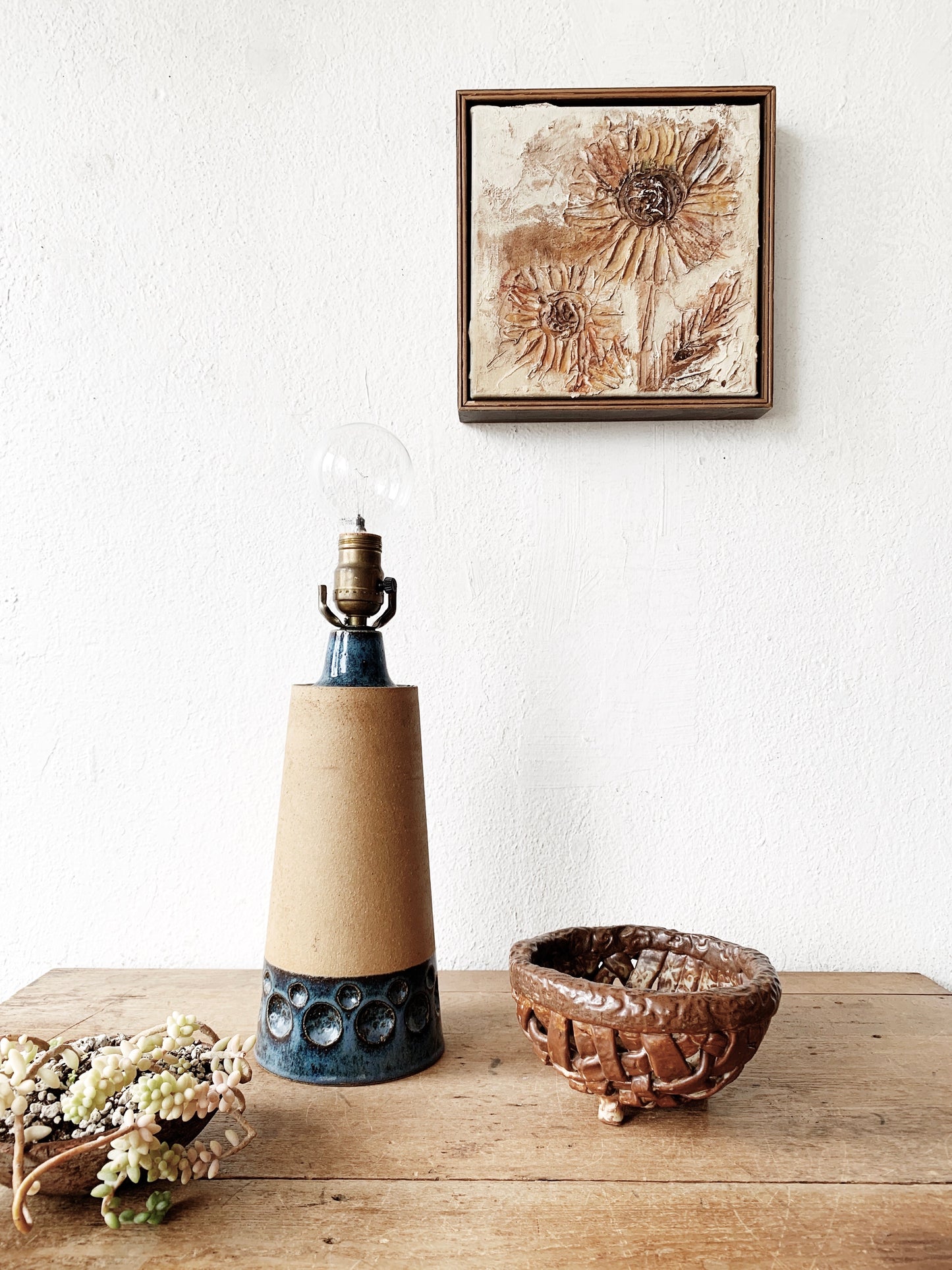 Danish Knabstrup Pottery Lamp 1949