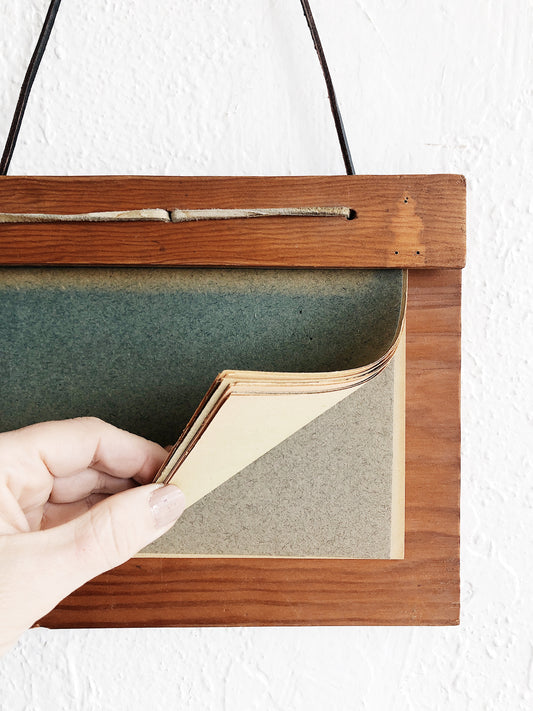 Vintage Hanging Note Pad