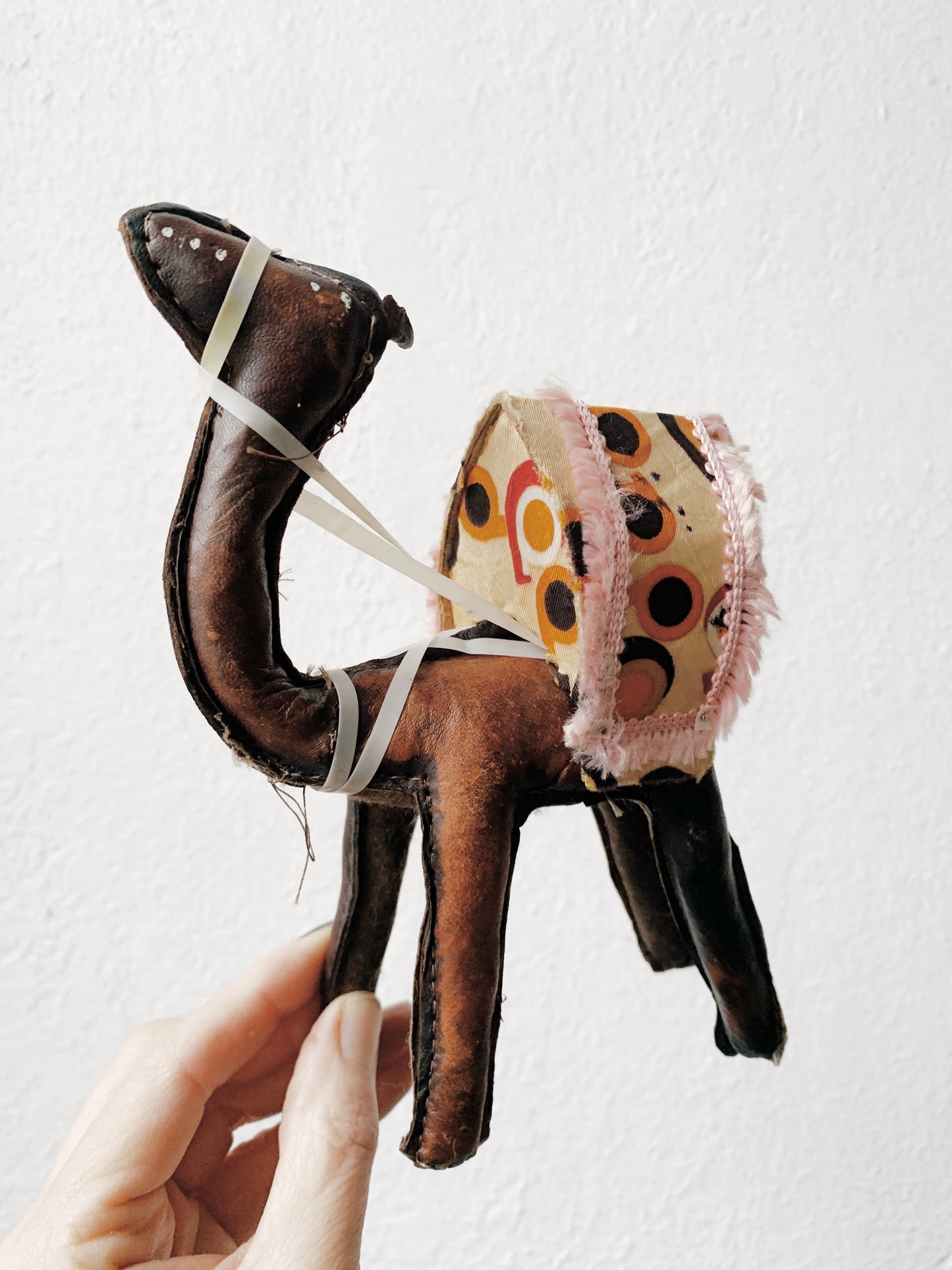 Leather Camel with Howdah Folk Art