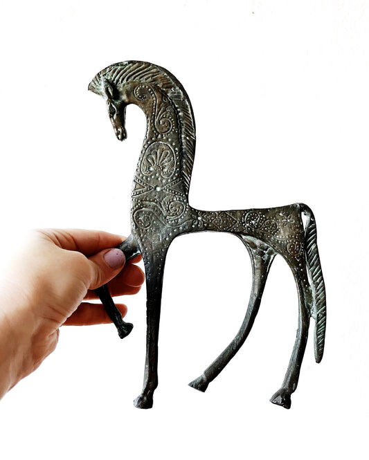 Vintage Cast Bronze Horse