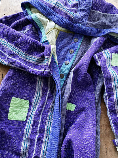 Maiwa Kantha Quilt Hooded Coat