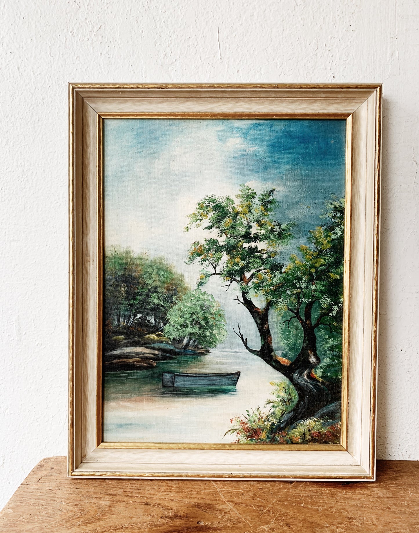 Antique Framed Oil Landscape