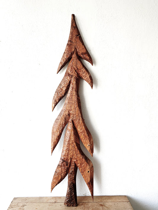 Hand Carved Wood Tree