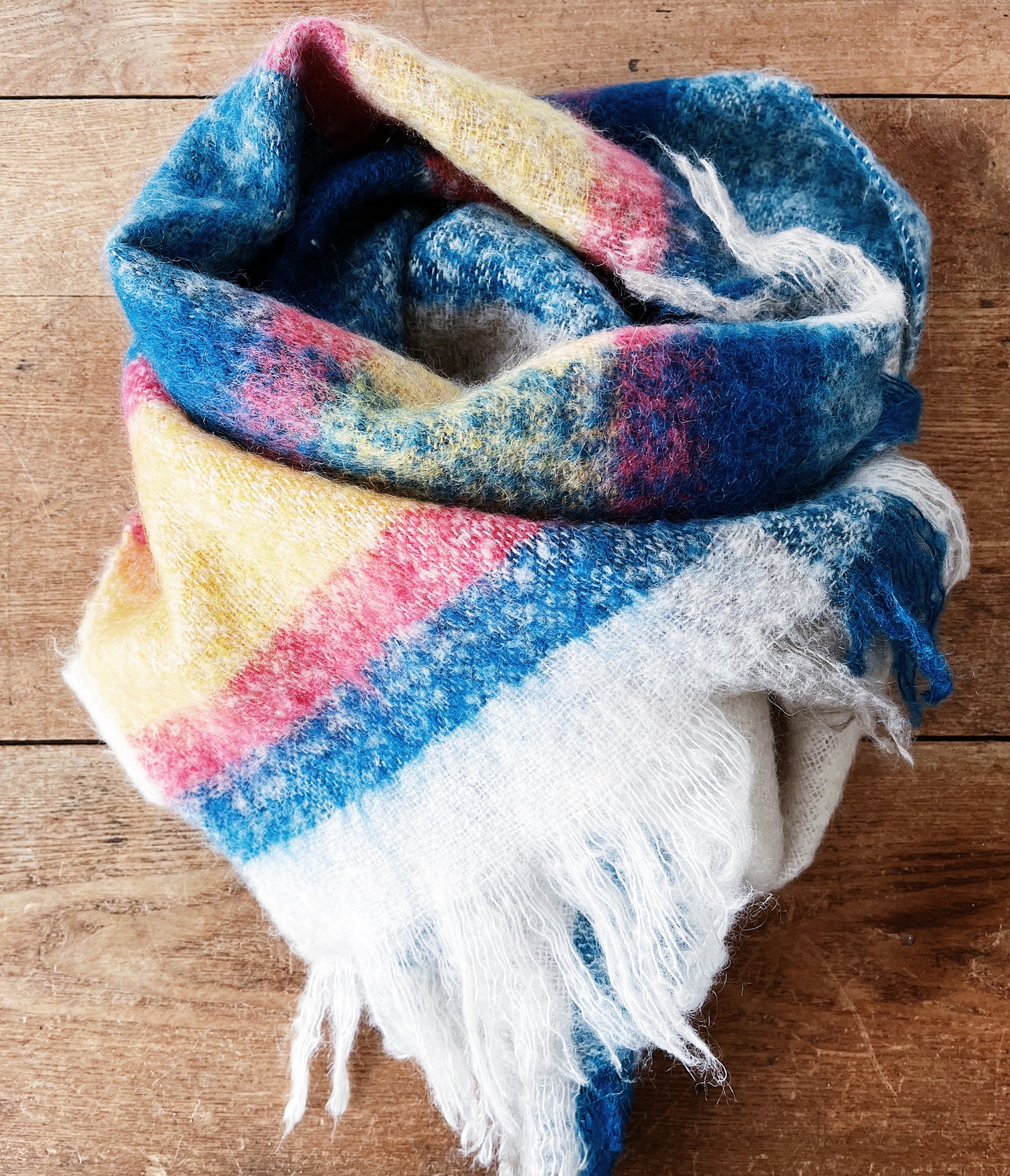 Vintage Mohair Wool Scarf