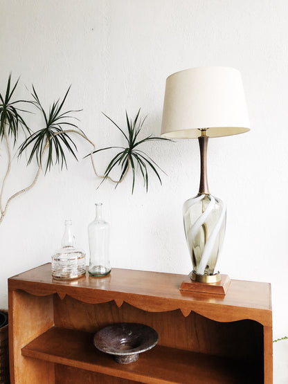 Mid Century Glass Lamp