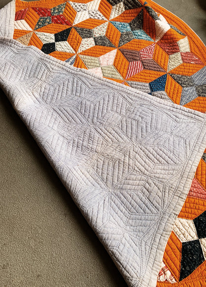 Antique Star Pattern Cotton Quilt