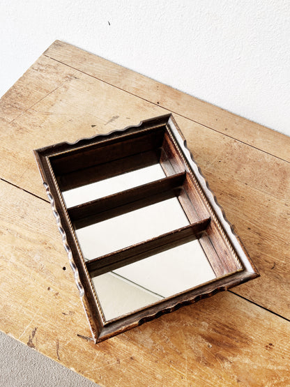 Vintage Mirrored Shelf