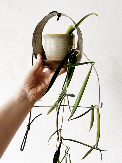 Vintage Hammered Brass Hanger