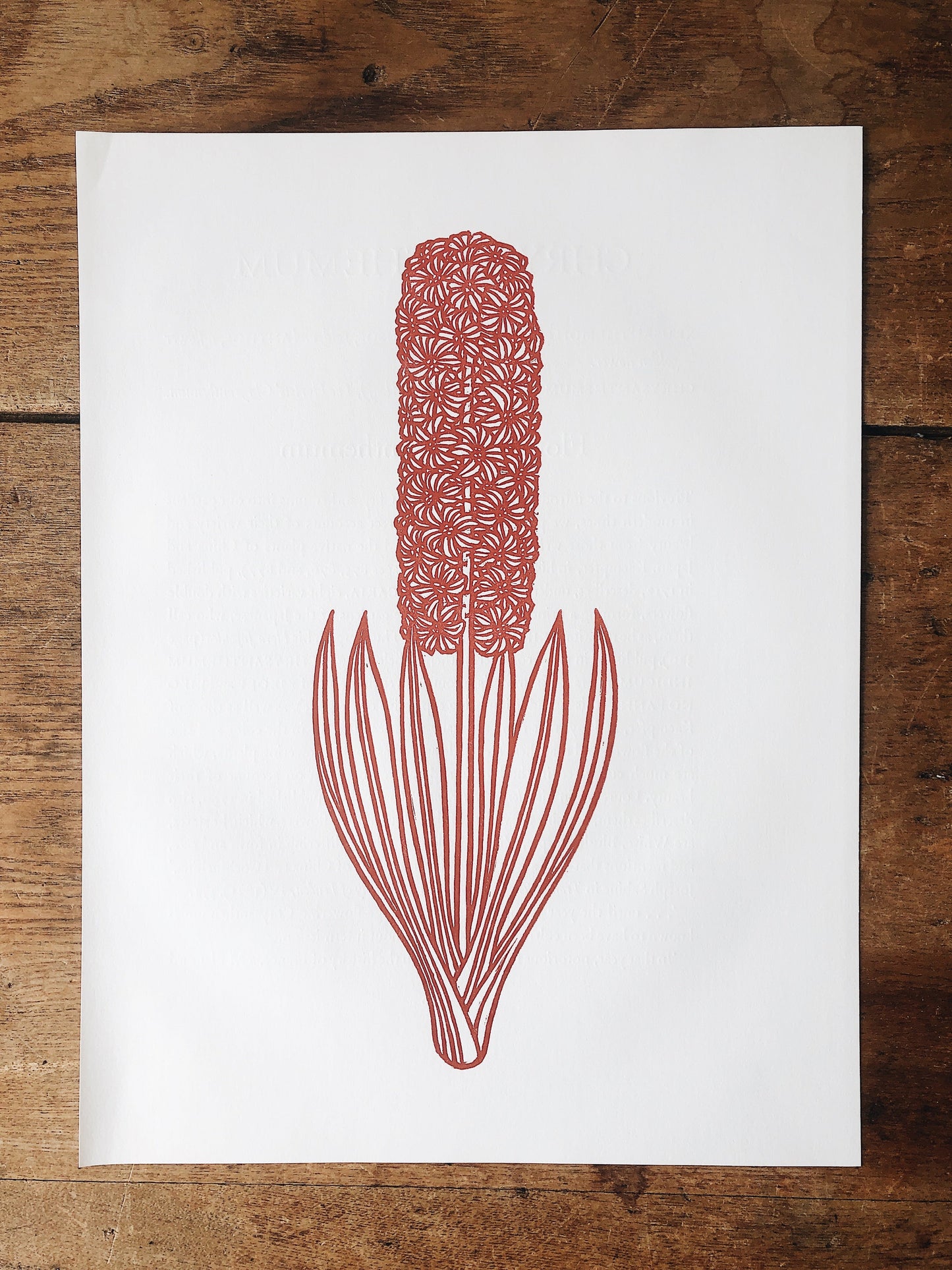 Vintage Czechoslovakian Wood Cut