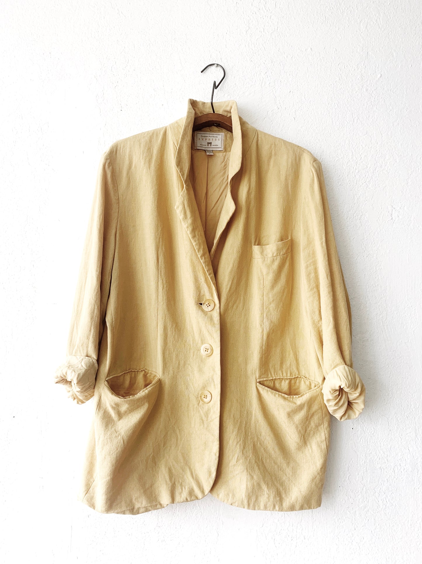 Vintage Linen Blazer