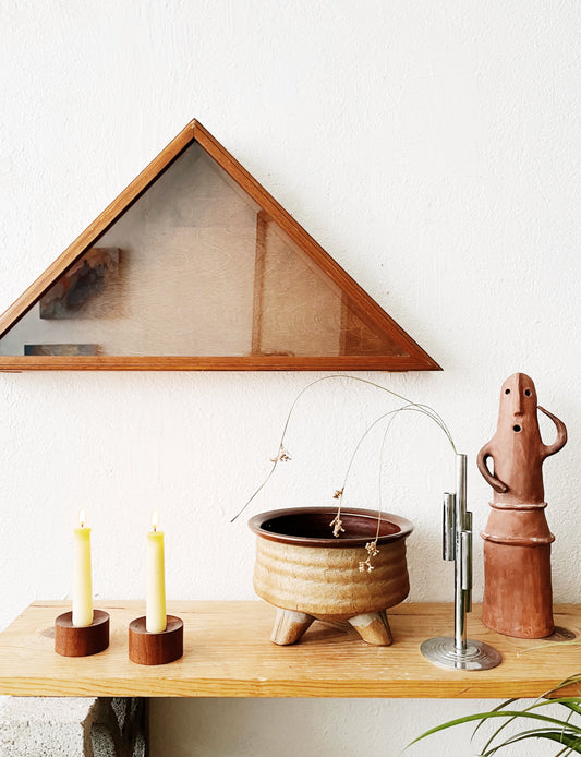 Vintage Triangle Curio Shelf