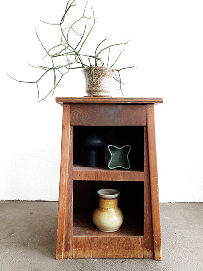 Vintage Handmade Nightstand/ Side Table