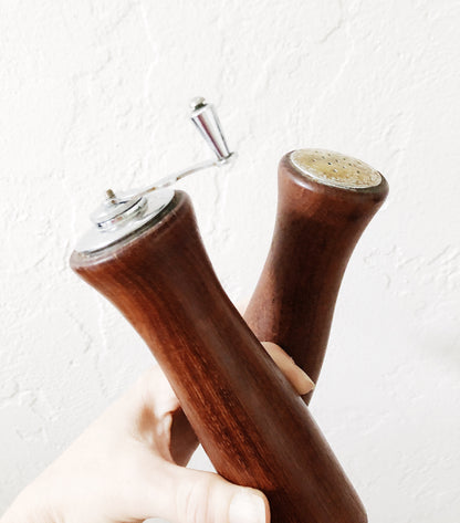 Vintage Teak Salt and Pepper Mill