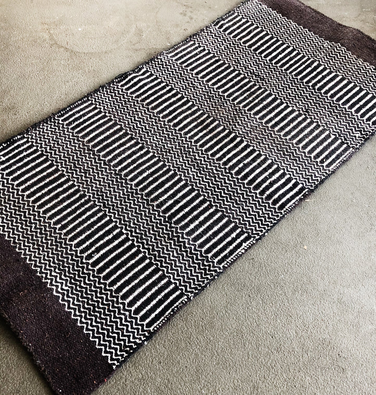 Graphic Wool Blend Rug