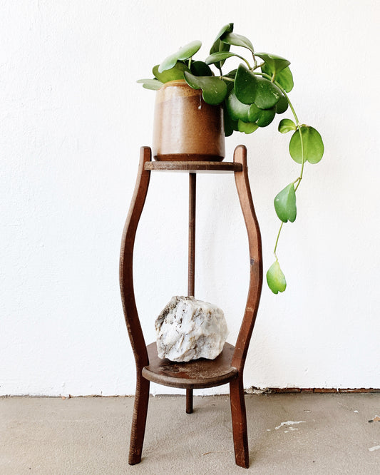 Vintage Wood Plant Stand
