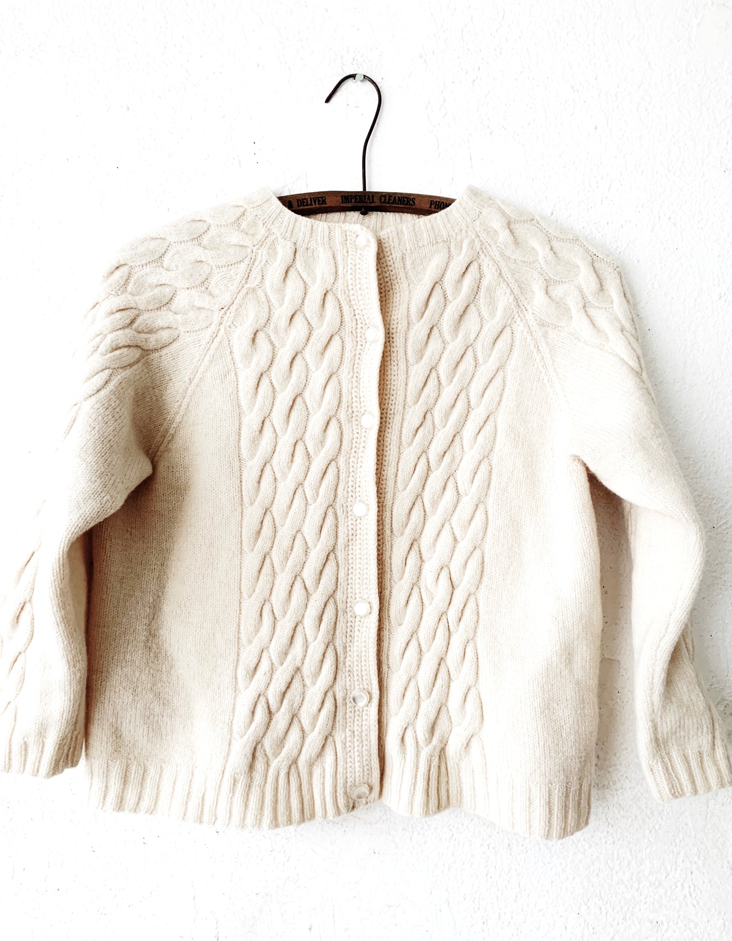 Vintage Wool Handknit Cardigan
