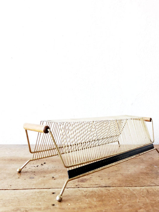 Vintage Mid Century Record Rack