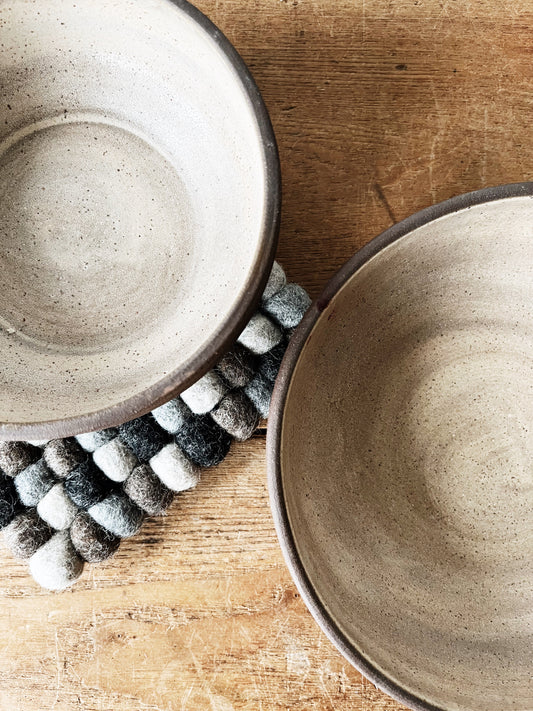 Handmade Stoneware Nesting Bowls