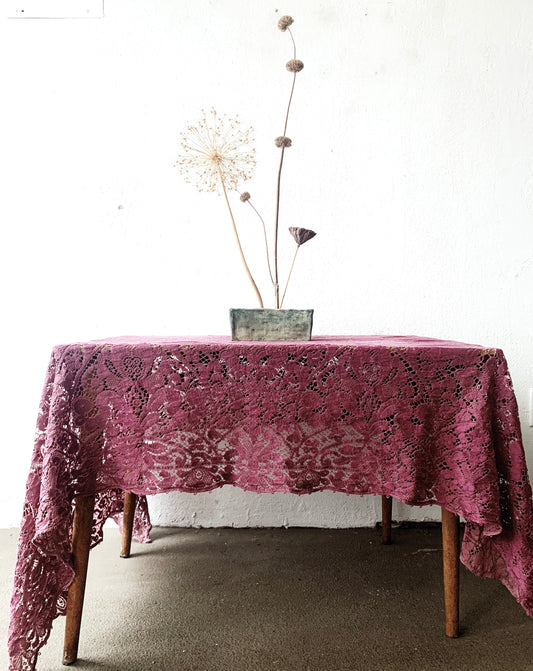 Vintage Lace Tablecloth or Curtain