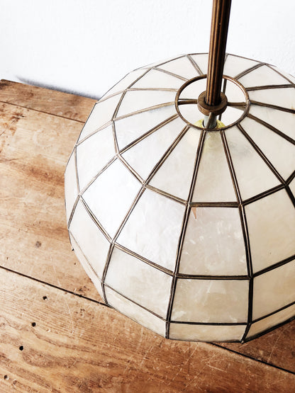 Vintage Capiz Shell Pendant Lamp