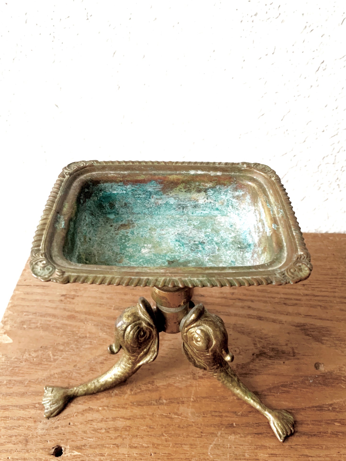 Brass Pedestal Catchall Dish