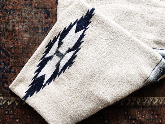 Vintage Cotton Mexican Blanket