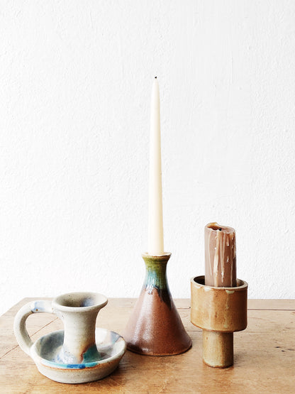 Collection of Vintage Ceramic Candle Holders
