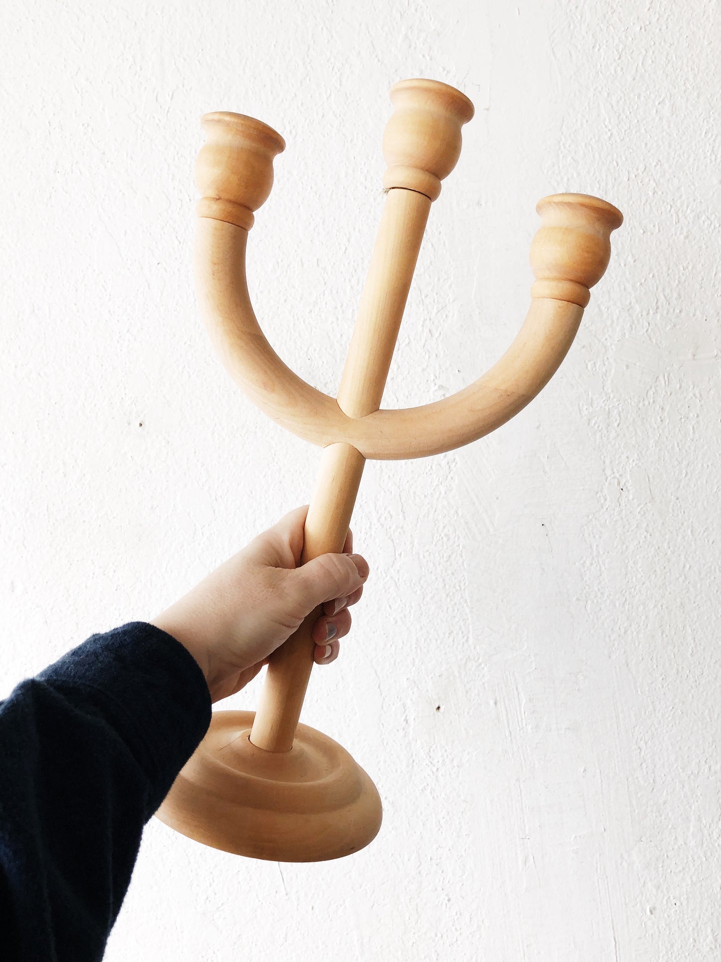 Handmade Wood Candelabra