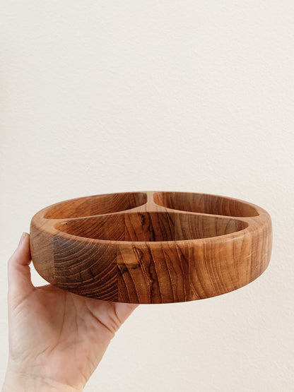 Vintage Dansk Divided Teak Tray