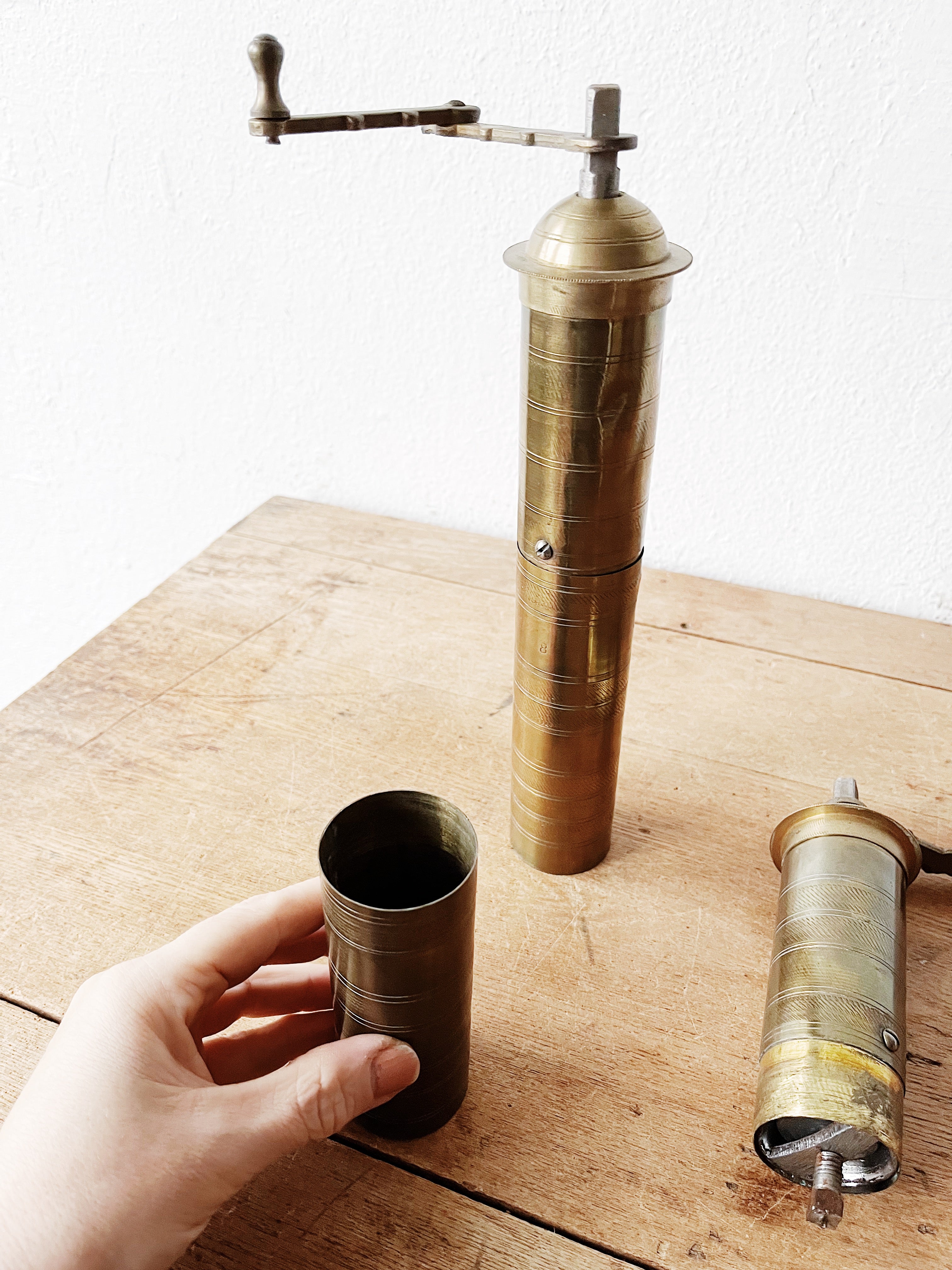 Antique Brass Turkish Grinder - Thumbnail 5