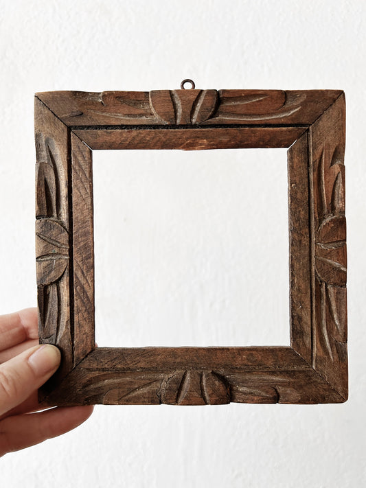 Vintage Carved Wood Frame