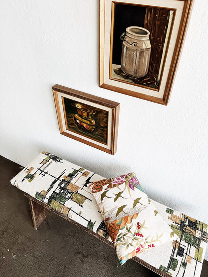 Reversible Vintage Silk Pillow
