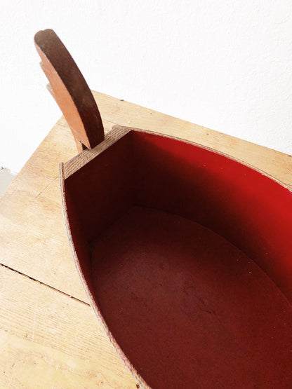 Dutch Folk Wood Bin