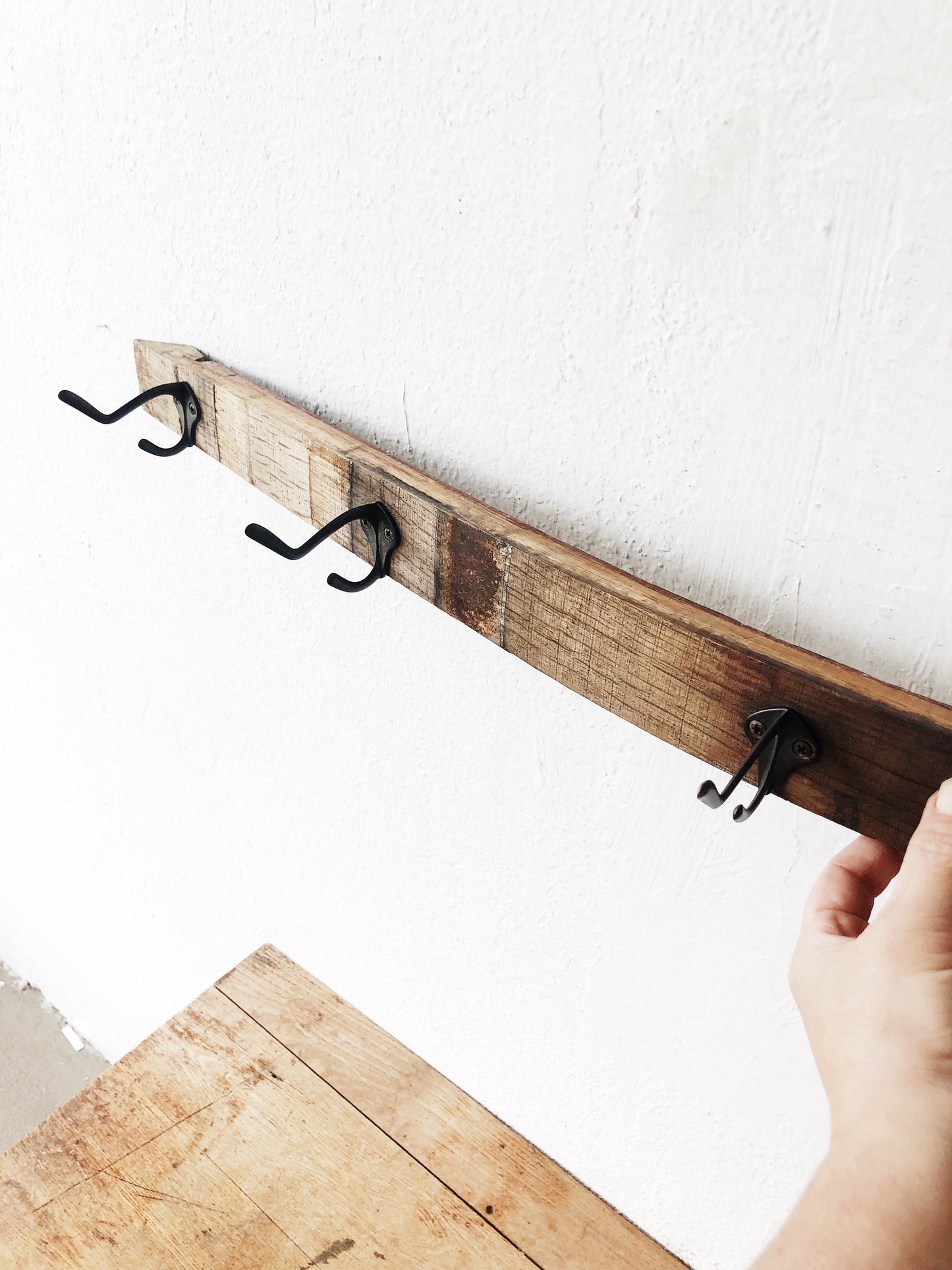 Vintage Barrel Stave Coat Rack